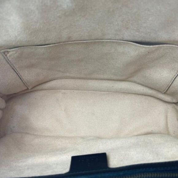 Gucci Quilted Leather GG Marmont Small Crossbody Shoulder Handbag - Picture 9 of 13